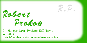 robert prokop business card